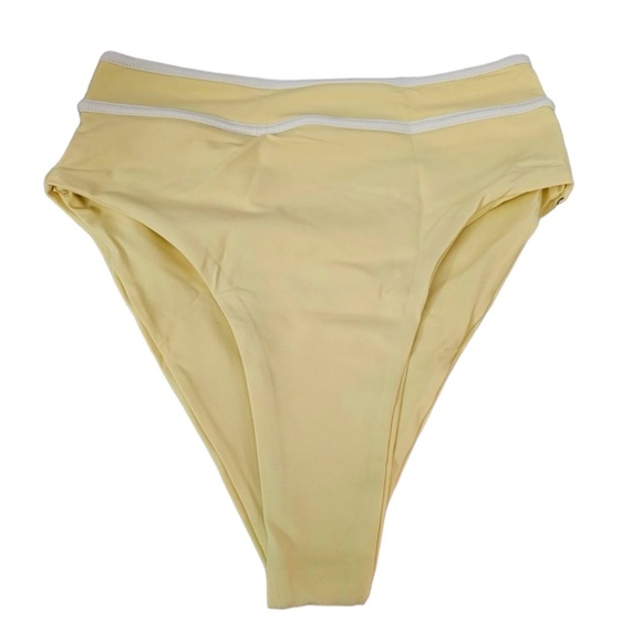 Stone Fox Swim Juniper Bottom in Pale Banana size Small - Picture 3 of 5